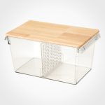 نظم دهنده شفاف 6 لیتر در چوبی